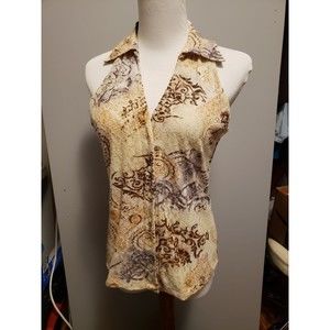 INC International Concepts small petite sleeveless lace top